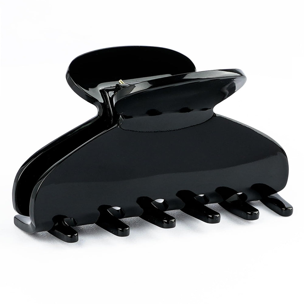 MAORULU medium cute acetate hair clip front view for secure half-up styling
