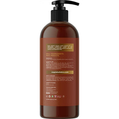 Maple Holistics almond oil skin application shows hydrating skincare routine.