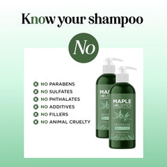 Maple Holistics basil cypress leaves imply refreshing scalp balancing properties