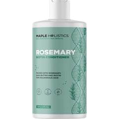 Maple Holistics Biotin Rosemary Conditioner bottle front, vegan formula for thinning hair.