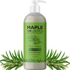 Maple Holistics clarifying shampoo bottle—oil-control and scalp refreshment.