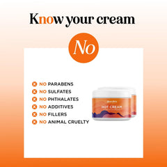 Maple Holistics Hot Cream Sweat Enhancer bottle applying the warming texture