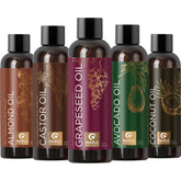 Maple Holistics pure almond oil bottle for skin and hair nourishment.