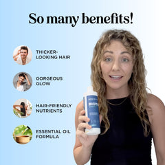 Maple Holistics rosemary biotin shampoo lather ready to nourish scalp and hair