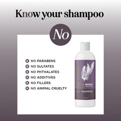 Maple Holistics Tea Tree Shampoo lather texture on scalp for cleansing