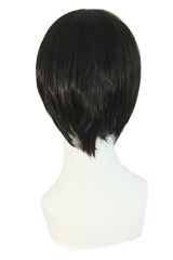 MapofBeauty men's wig care packaging view demonstrates reshaping with comb or iron for styling prep.