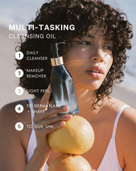MARA Algae Enzyme Cleansing Oil pump shows easy dispensing.