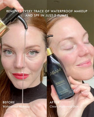 MARA Cleansing oil silky texture swirl highlights smooth skin prep.