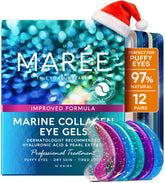MAREE Eye Gels cooling patch under eyes for hydration and puff relief.