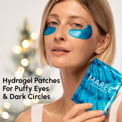 MAREE Eye Gels hydrogel texture enriched with collagen and HA for moisture boost.