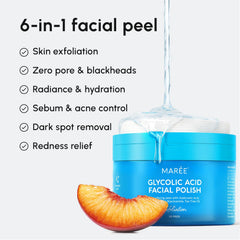 MAREE Glycolic Acid Pads ingredients with vitamin E and salicylic acid nourish skin
