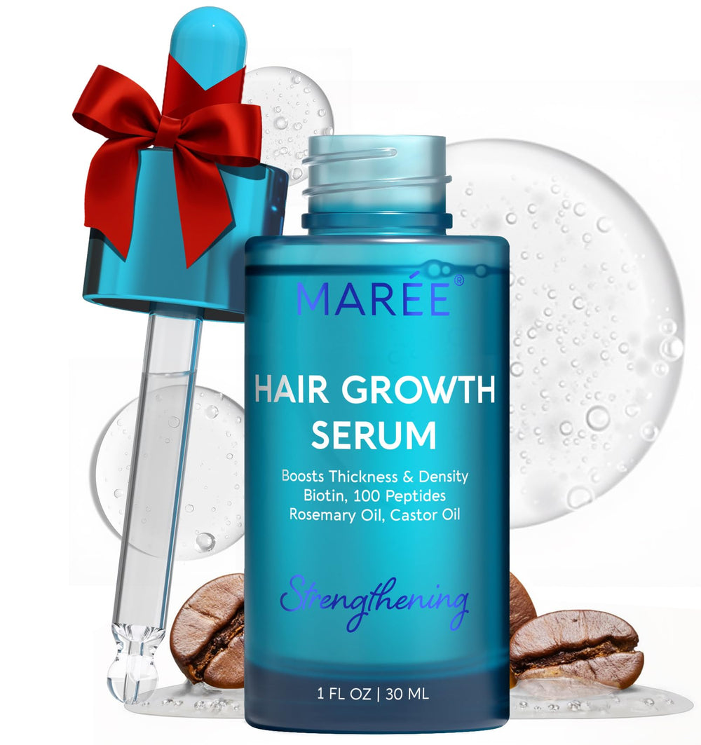MAREE Hair Growth Serum bottle front for everyday scalp care benefits