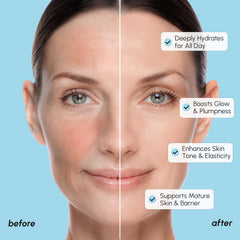 MAREE Hydrating Milky Toner niacinamide emphasis suggests balanced, clear-skin appearance.