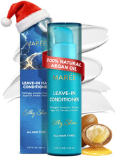 MAREE Leave In Conditioner bottle pours for lightweight hydration on fine hair.