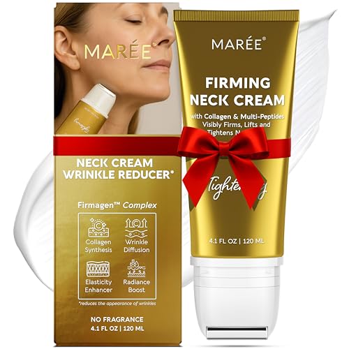 MAREE neck cream roller bottle for hydrating neck care and smoother skin.