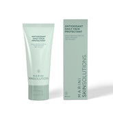 Marini SkinSolutions antioxidant daily face protectant bottle closeup showing lightweight invisible sunscreen finish.