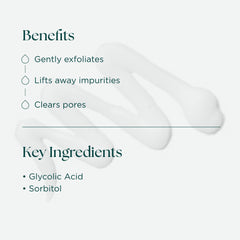 Marini SkinSolutions Bioglycolic Face Cleanser application close-up demonstrates massage on dry skin.