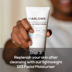 MARLOWE scrub-bar-closeup featuring apricot seed powder and pumice for rough skin relief