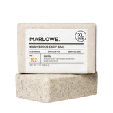 MARLOWE No 102 Santal body scrub bar with exfoliating grit for smooth skin