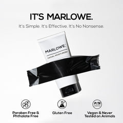 MARLOWE. No.123 scent shot emphasizes Aloe-Citrus with a woodsy base for fresh grooming