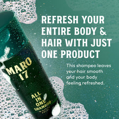 MARO17 peptide formula bottle close-up highlighting balanced scalp and skin benefits.