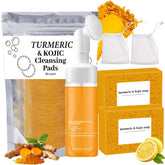 MAROJEIF turmeric face wash with brush for gentle cleansing and soft skin