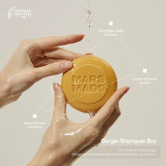 Mars Made barra champú aceite de oliva nutre desde la raíz.