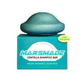 Mars Made Centella shampoo bar packaging highlights a bottle-free, sustainable option for eco-conscious routines.