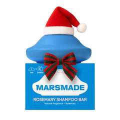 Mars Made Rosemary Shampoo Bar 2.0 packaging emphasizes eco-friendly, bottle-free care.