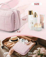 Marscamd skincare and toiletry pouch keeps items neatly separated during trips.