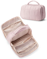 Marscamd travel makeup bag wide-open view helps you spot essentials quickly.