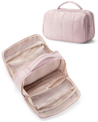 Marscamd travel makeup bag wide-open view helps you spot essentials quickly.