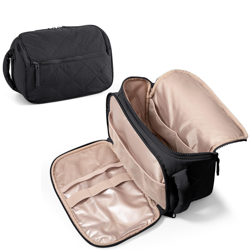 Marscamd travel toiletry bag wide-open view for quick, grab-and-go access.