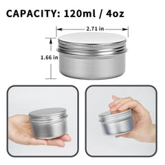 Marsheepy 4oz tin with seal liner demonstrates tight closure and protection for sensitive formulas.