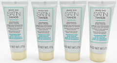 Mary Kay fragrance-free Satin Hands hand cream application shows quick-absorb moisturization for dry hands.