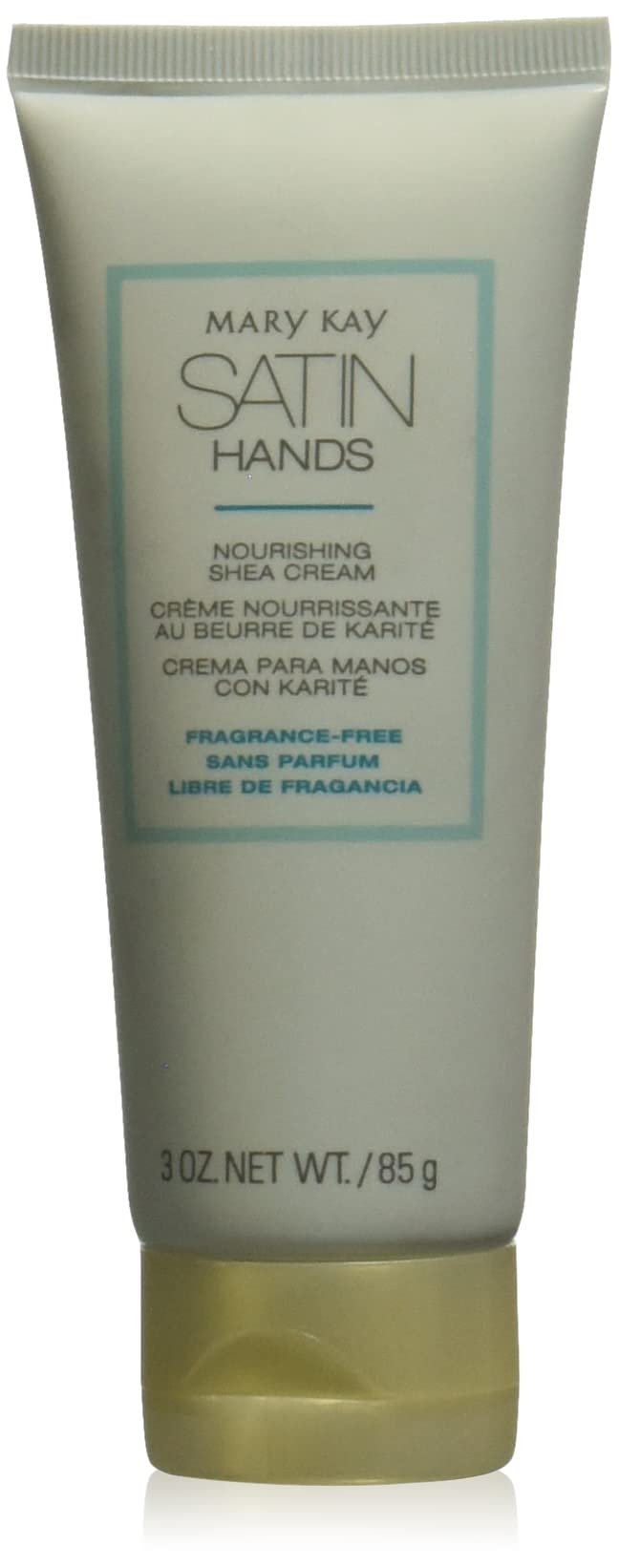 Mary Kay Satin Hands Nourishing Shea Cream jar front view showing rich moisture for dry hands