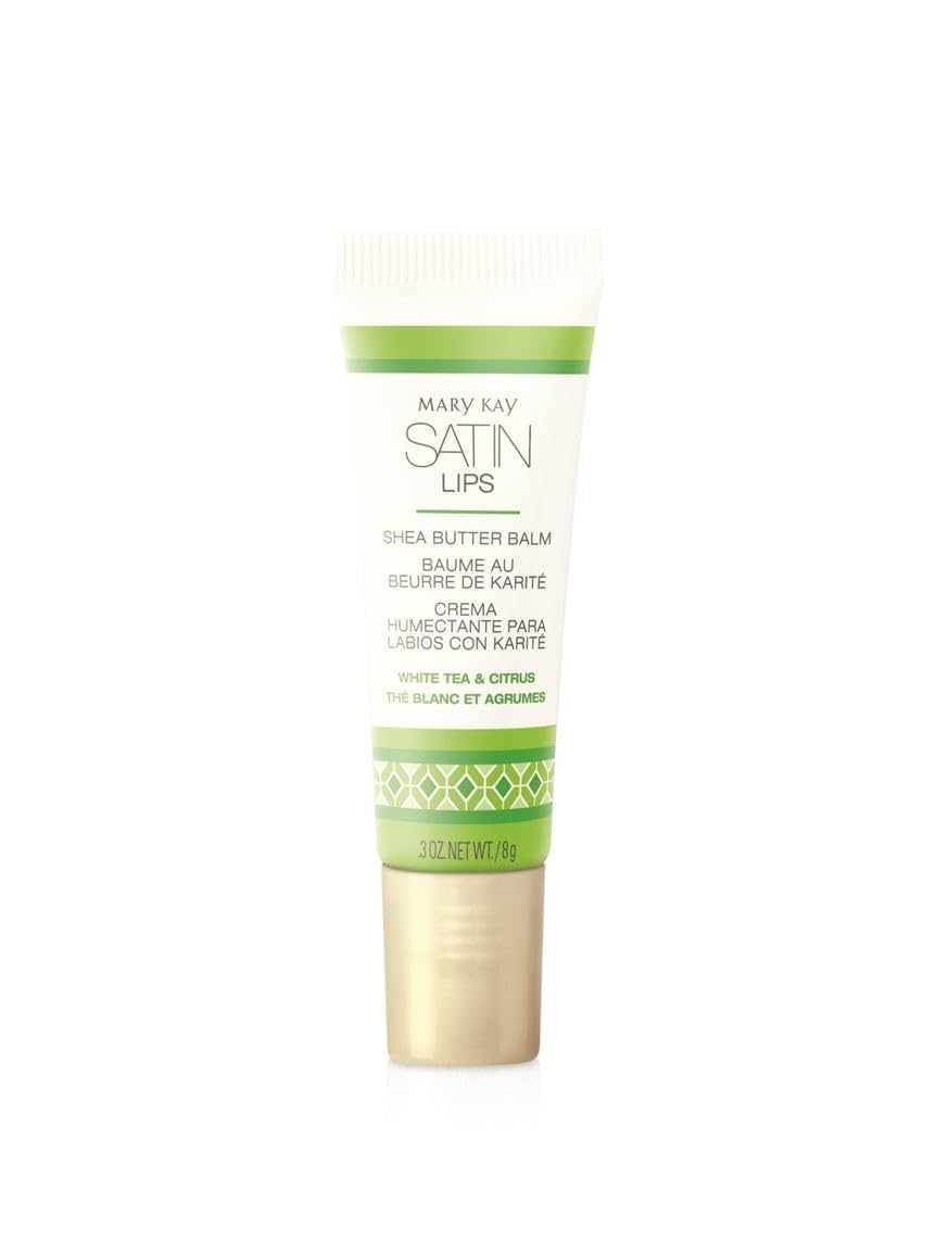Mary Kay Satin Lips lip balm with pink lid, hydrating daily lip care.