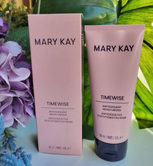 Mary Kay TimeWise Age-Fighting Moisturizer dispense action demonstrates quick absorption.