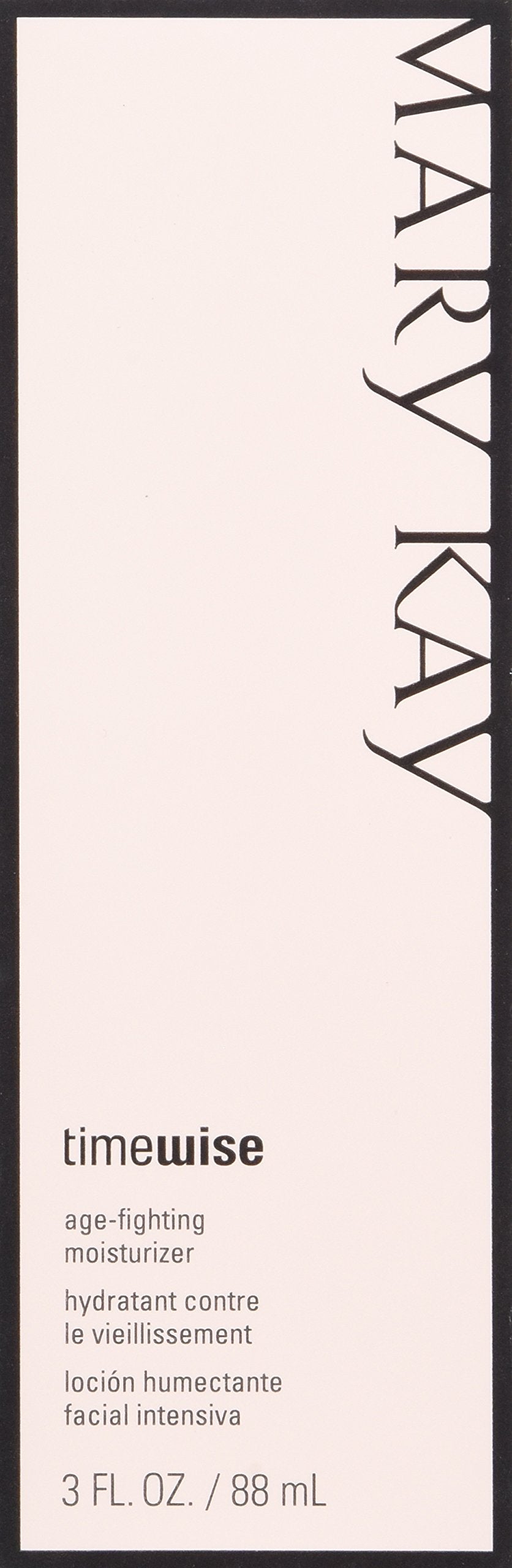 Mary Kay TimeWise moisturizer bottle with pump delivers oil-free hydration for normal to dry skin.