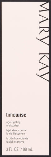 Mary Kay TimeWise moisturizer bottle with pump delivers oil-free hydration for normal to dry skin.