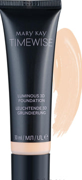 Mary Kay TimeWise Luminous 3D Foundation beige N150 bottle with smooth, radiant finish.