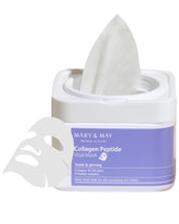 Mary&May Collagen Peptide Vital Mask packaging highlights eco friendly design for sustainable daily skincare