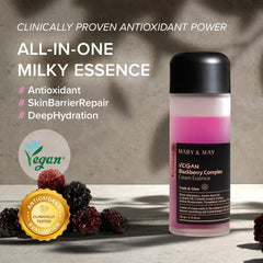 Mary&May Milky Essence Toner texture close-up demonstrates quick absorption for layering