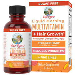 MaryRuth Organics Liquid Multivitamin Hair Growth Travel Pack front bottle for daily wellness.