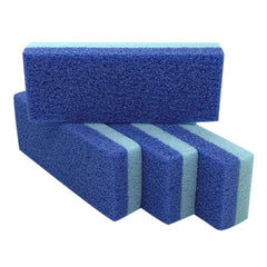 MARYTON front view of four blue pumice stones showing bundle and color for convenient replacement