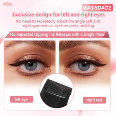 MASISDAOZ black brown eyeliner kit offers versatile day-to-night looks.