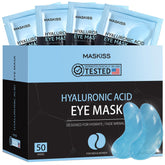 Maskiss Under Eye Patches packaging highlights premium, travel-friendly design