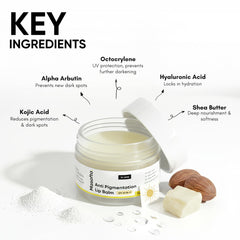 Masofta lip balm shea-butter-hyaluronic hydration swatch delivers lasting moisture.