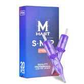 Mast Tattoo Mast Pro SMP cartridges 0403RL closeup packaging for clean ink flow and protection