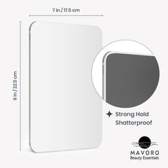 Mavoro strong magnetic backing keeps the mirror securely attached to metal surfaces